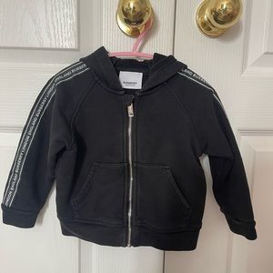 Burberry hoodie zip up - toddler 18-24months